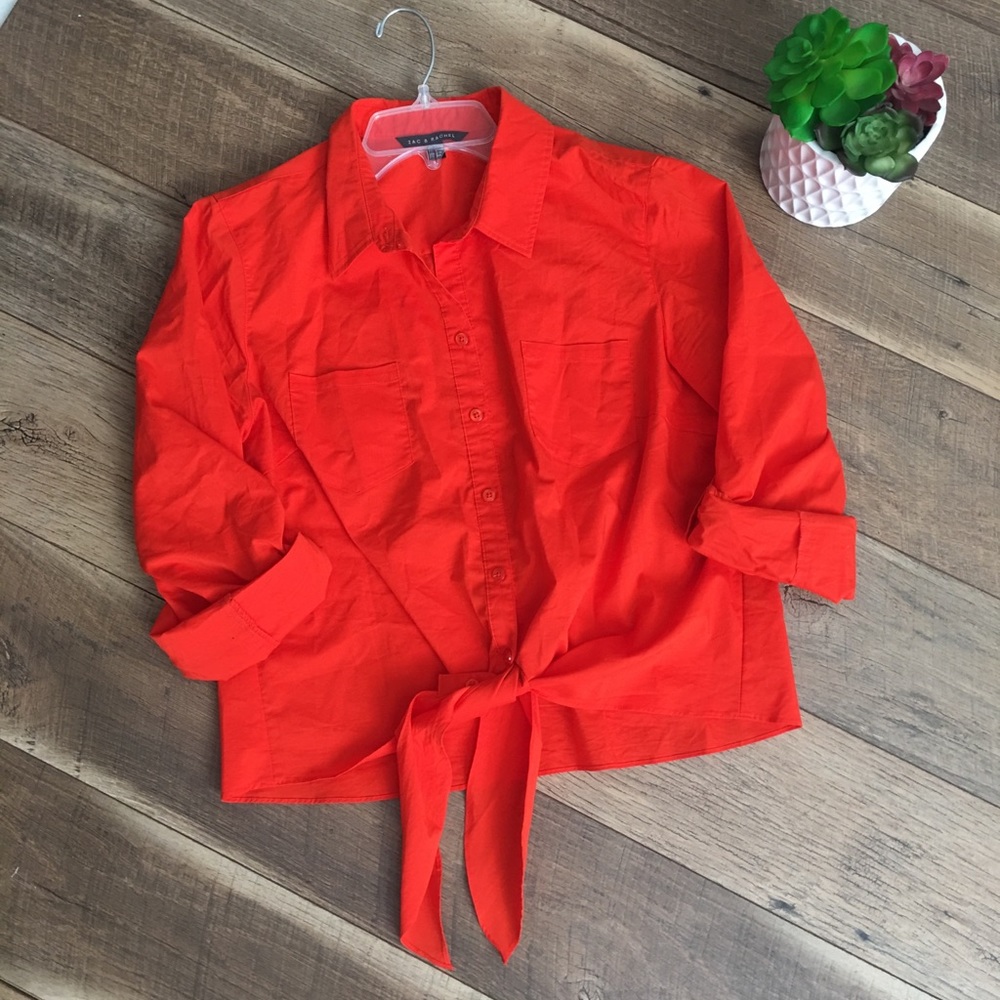 Knot button down shirt size Large